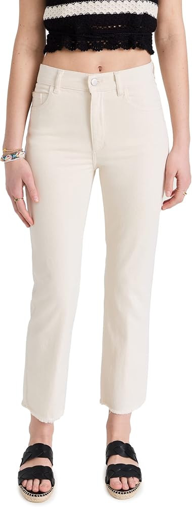 DL1961 Women's Patti Straight High Rise Ankle Jeans | Amazon (US)