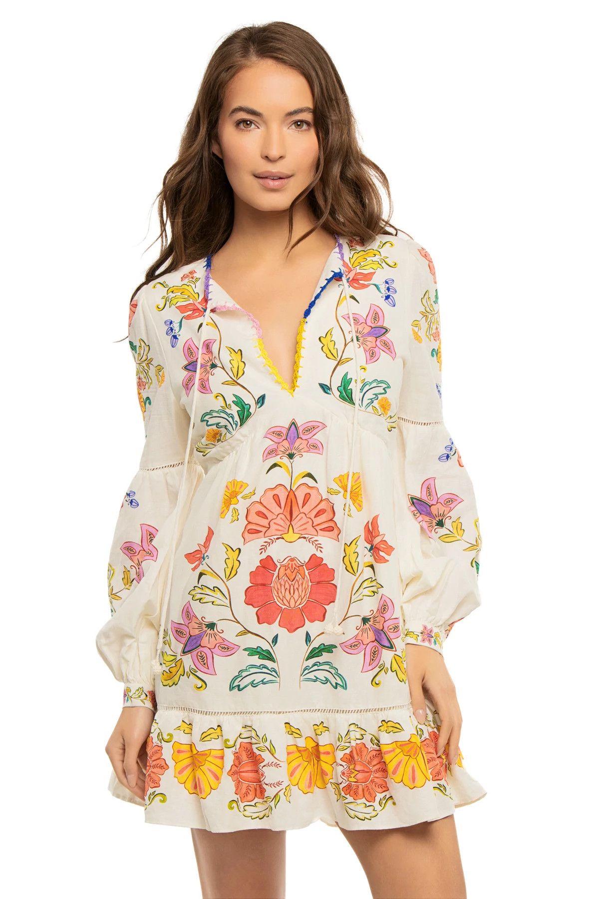Long Sleeve Floral Mini Dress | Everything But Water