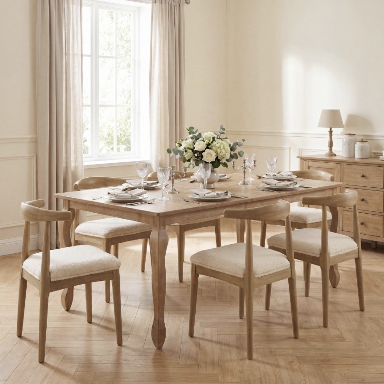 This 7 piece dining room set is on sale for 50% off at Target. I’ve been searching for a dining room set for my own personal home for over two months now and I think this is the one I’m going to go with. I plan on adding a black buffet to my dining room, along with a rug with darker colors in it to add a little bit of a moody look! I also linked two other ones that I absolutely love that I had considered getting as well, that are both on sale.

#LTKHome #LTKSaleAlert