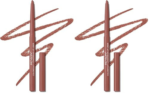 REVLON Colorstay Lip Liner Makeup with Built-in-Sharpener, Longwear Rich Colors, Smooth Application, 630 Nude, 0.01 oz (Pack of 2) | Amazon (US)