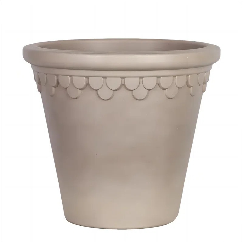 Arnault Monet Series 12'‘ 15'’ Indoor Big Flower Pots Outdoor Plastic Pot Planter Set | Wayfair North America