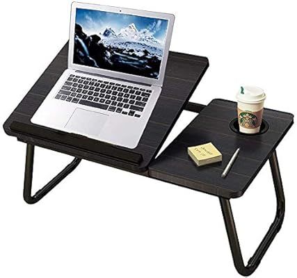 Bed Desk with Cup Holder, Laptop Table for Bed Adjustable Portable Computer Tray for Bed,INNOLV F... | Amazon (US)