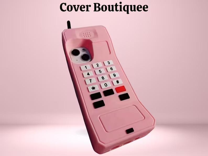 Retro Brick iPhone Case: 80s Style Shockproof Silicone Cover - Etsy | Etsy (US)