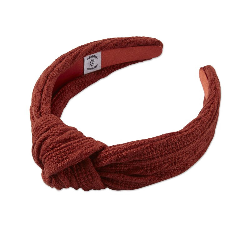 The Home Edit Knotted Knit Fabric Headband, Burnt Orange | Walmart (US)