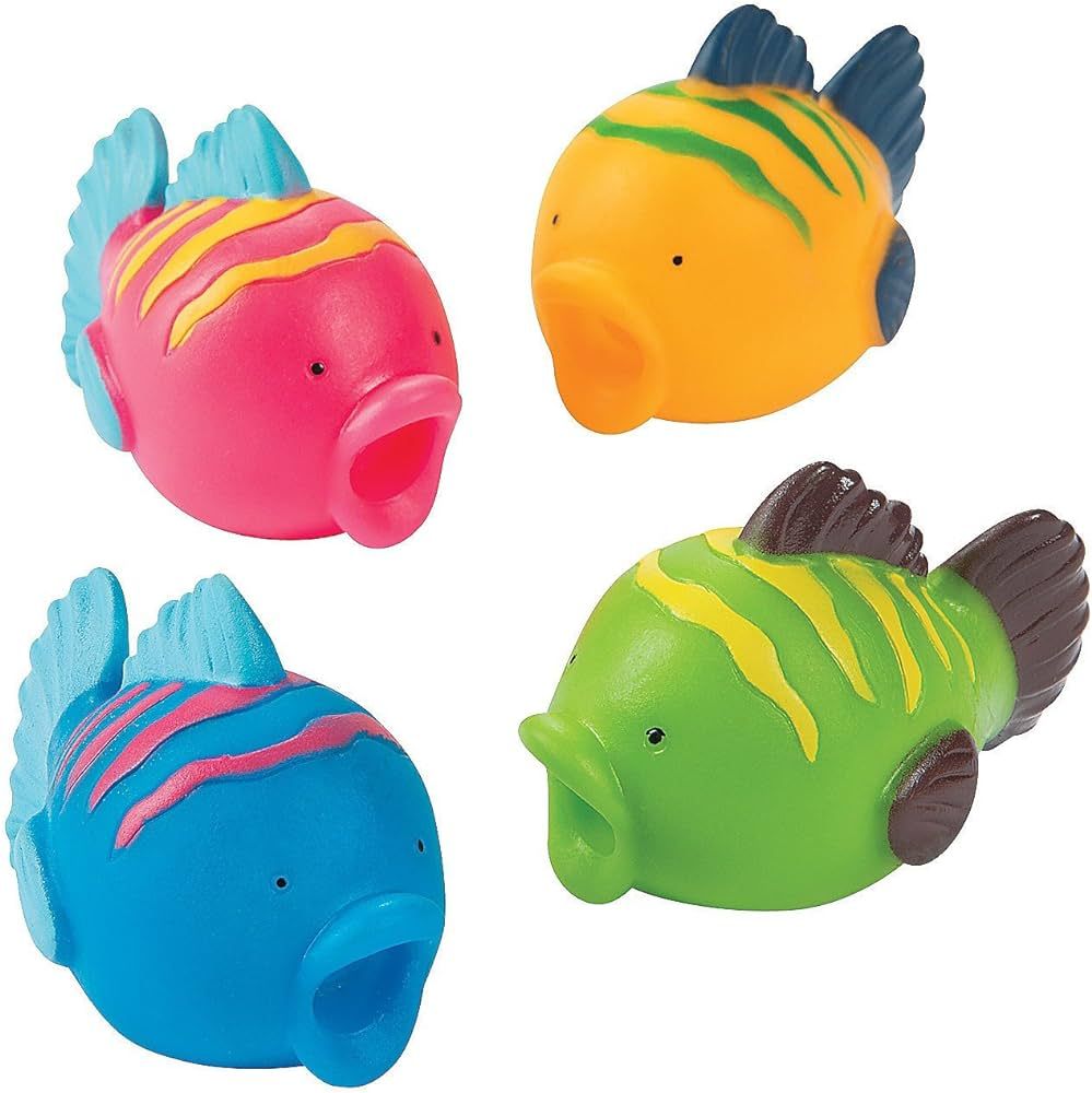 Fun Express Fish Squirt Toys, Bulk Set of 12 - Pool and Bath Toys and Party Favors | Amazon (US)