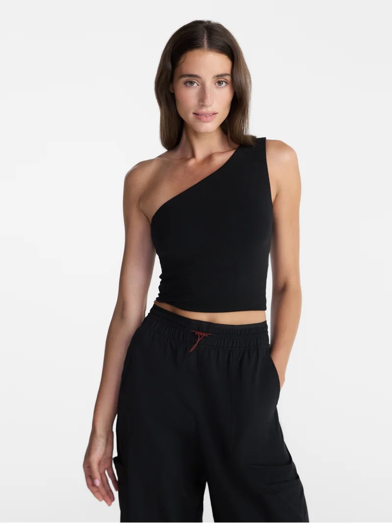 Avia Women's One Shoulder Sports Bra, Sizes XS-XXXL | Walmart (US)