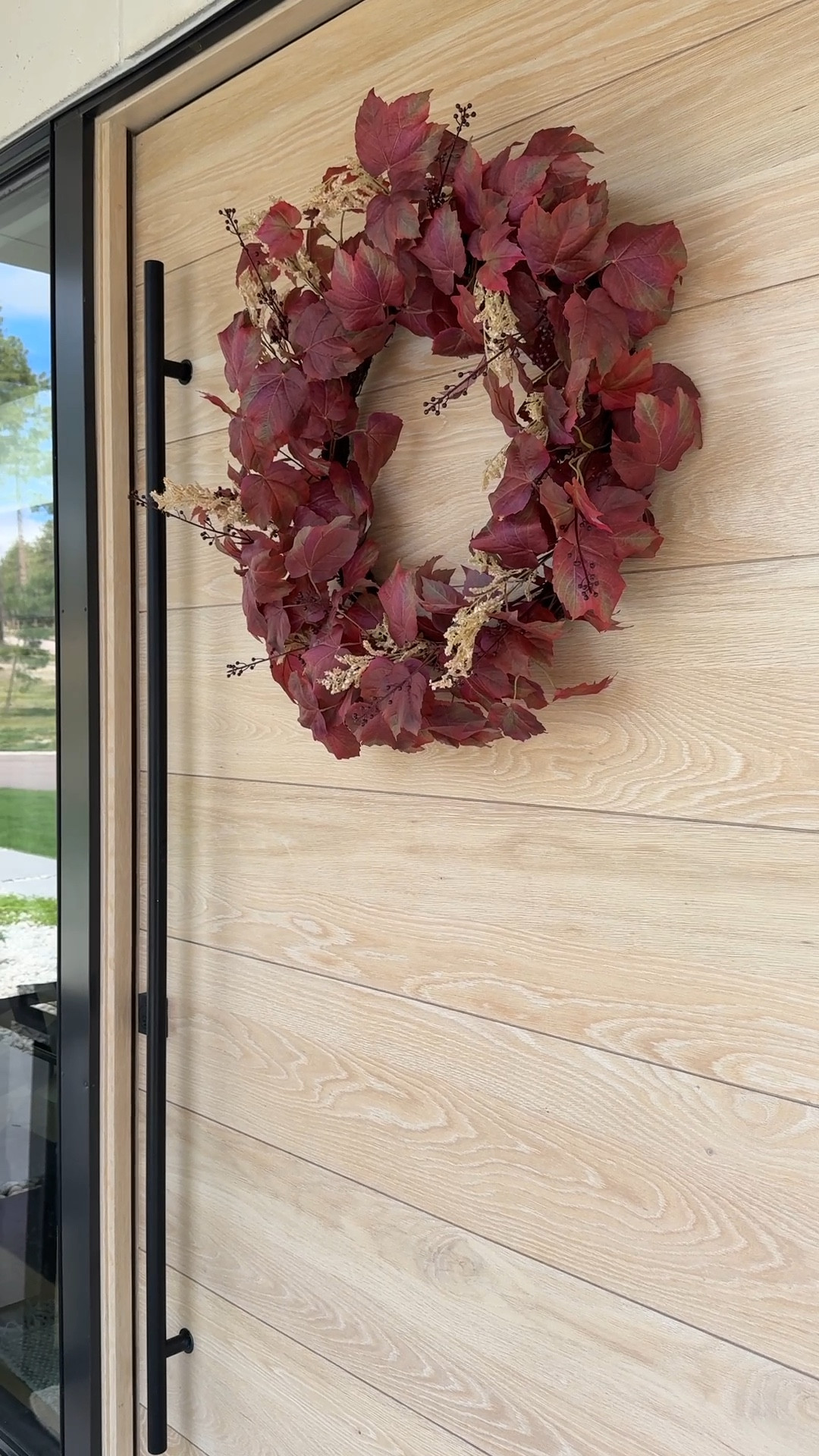 This fall wreath is gorgeous! The red really pops against our front door. I was searching for the perfect fall wreath and I’m so happy with this one.

#LTKStyleTip #LTKSeasonal #LTKHome