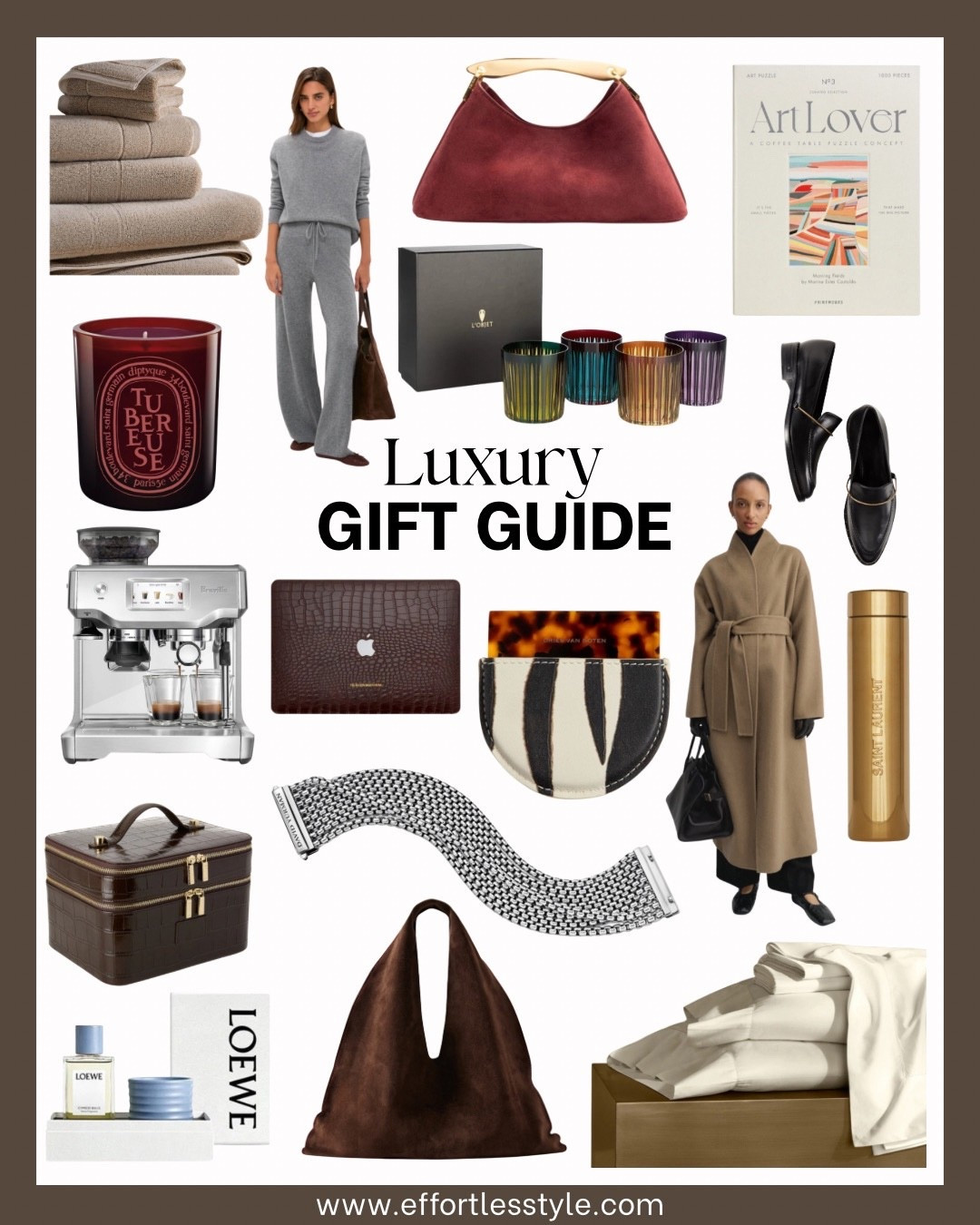 For the person who appreciates timeless design, thoughtful details, and pieces that feel truly special.

This curated luxury gift guide features elevated wardrobe staples, designer accessories, beautiful home finds, premium beauty favorites, and investment-worthy gifts that feel indulgent yet intentional. From chic leather handbags and statement outerwear to refined home essentials, fragrances, and elegant everyday luxuries — these are gifts meant to be loved for years to come.

Perfect for the woman who has everything, milestone celebrations, or anyone who values quality over quantity. 🤍

Tap to shop all of our luxury gift ideas in one place.

#LuxuryGiftGuide #LuxuryGifts #LTKHoliday #LTKGiftGuide #LTKLuxury #GiftIdeasForHer #DesignerGifts #ElevatedStyle #TimelessStyle #EffortlessStyle 

#LTKGiftGuide #LTKHoliday #LTKOver40