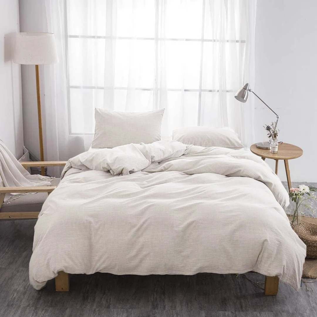 Linen Duvet Cover Set | Super Soft Natural 100% Stonewashed Antibacterial Protective | Soft Breat... | Etsy (US)