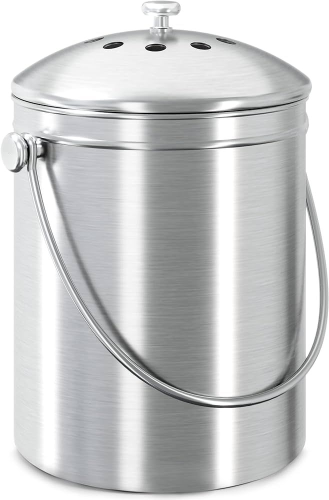 Utopia Kitchen Compost Bin for Kitchen Countertop - 1.3 Gallon Compost Bucket for Kitchen with Li... | Amazon (US)