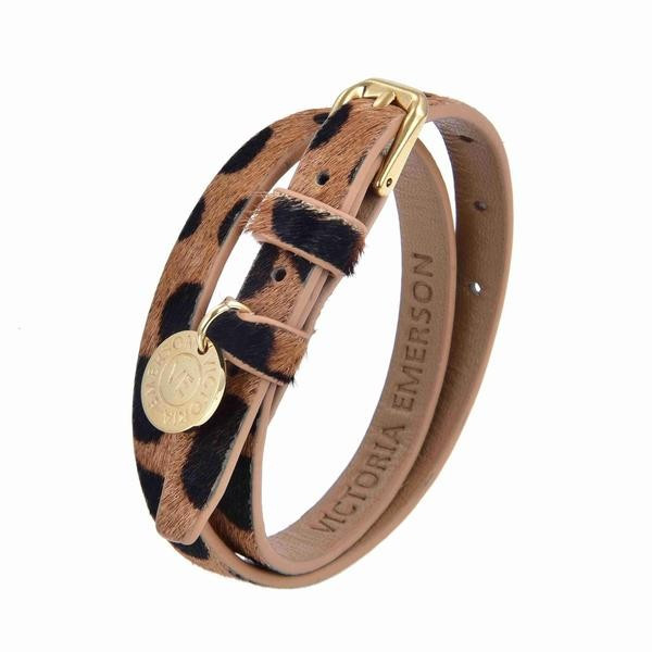 Double Wrap on Safari Textured Leather (SAMPLE) | Victoria Emerson