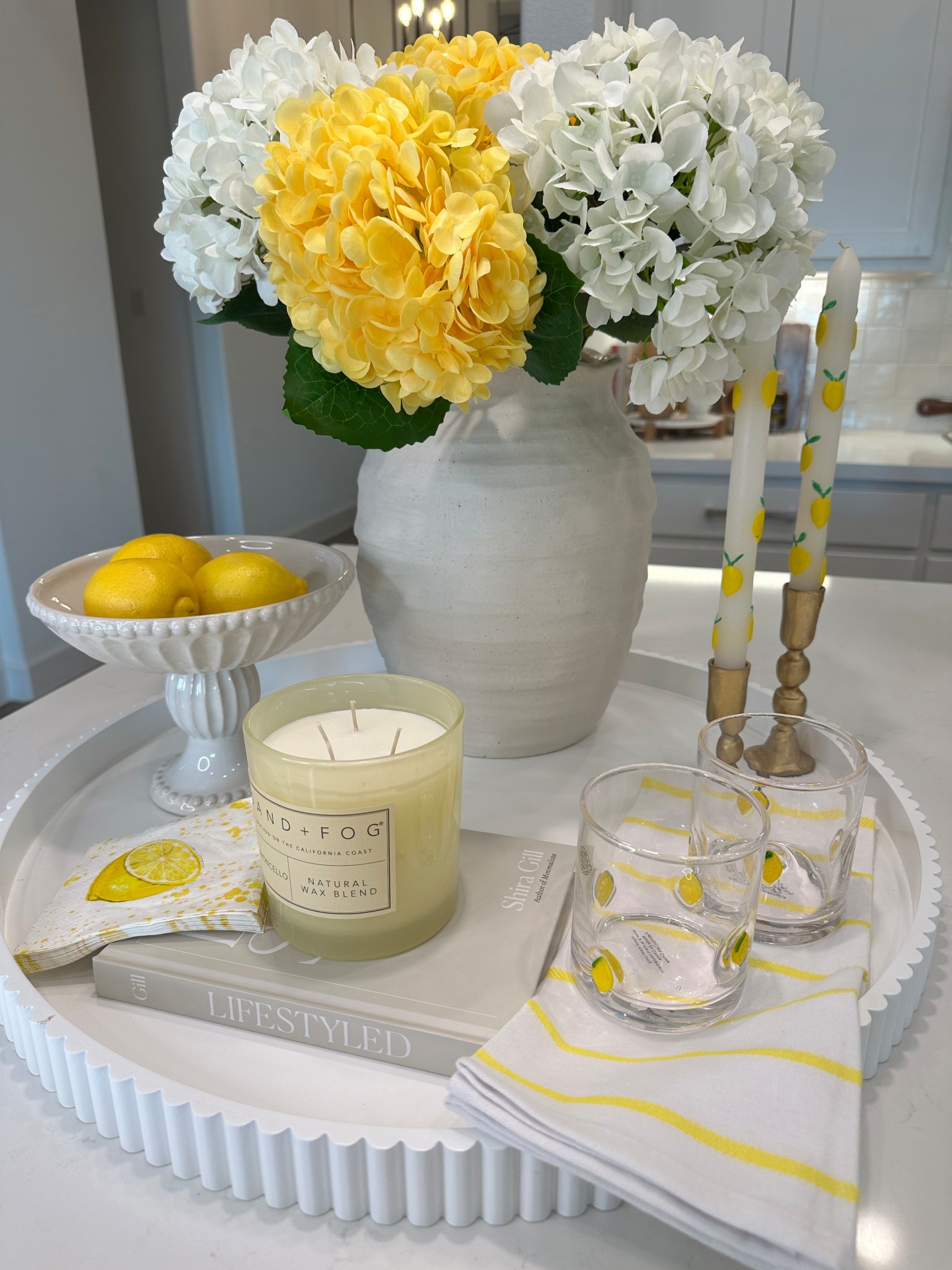Happy tray styling with everything yellow! 

#LTKHome