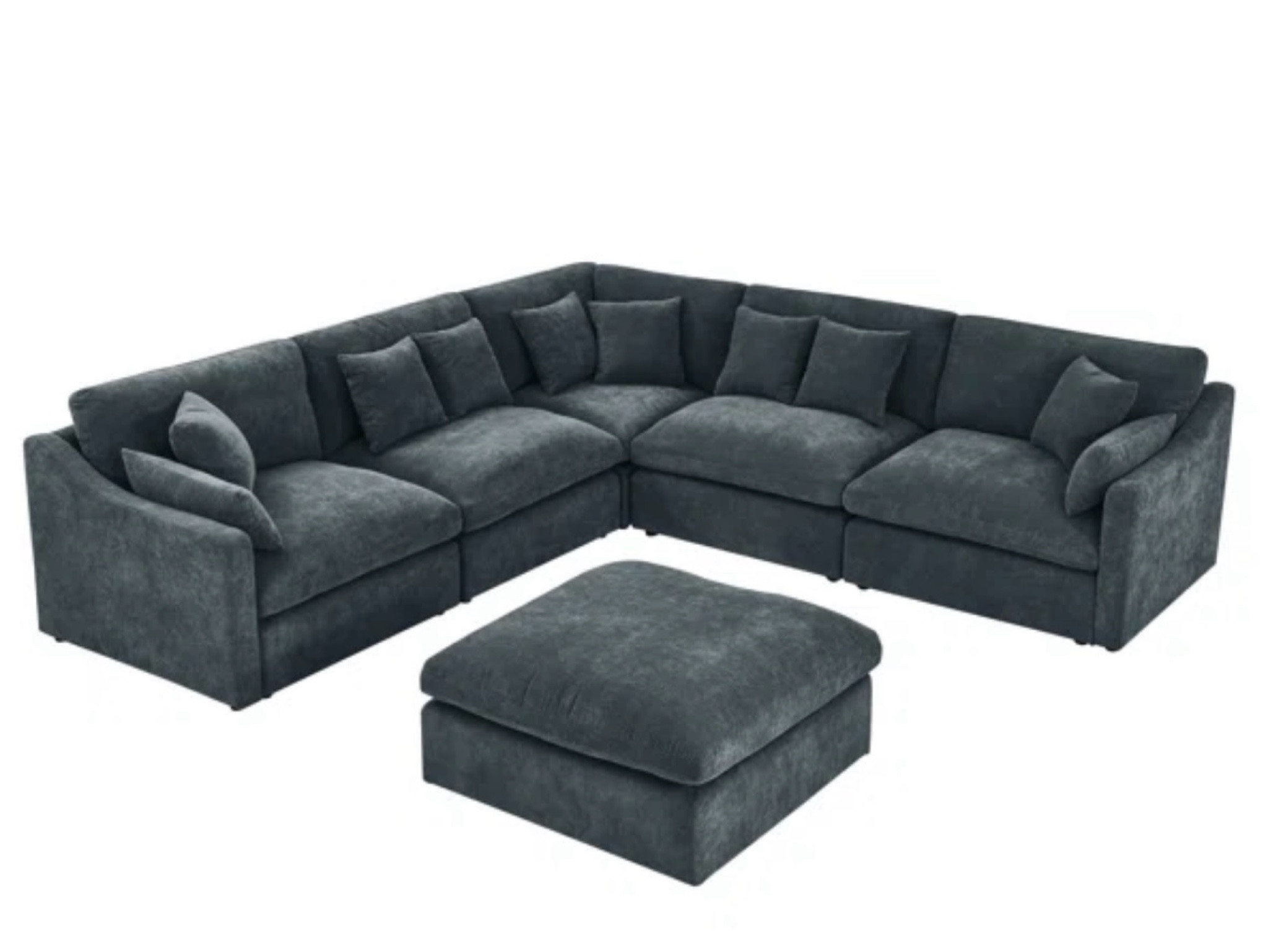 Gorgeous slate blue sectional from Wayfair! Oversized and comfy 

#LTKHome #LTKSaleAlert