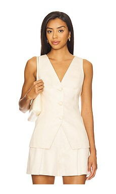 Veronica Beard Avalina Vest in Ecru from Revolve.com | Revolve Clothing (Global)