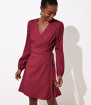LOFT Star Wrap Dress | LOFT