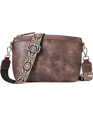 Crossbody Bags Purses for Women, Leather Cross Body Bags with Adjustable Strap, Women's Shoulder ... | Amazon (US)