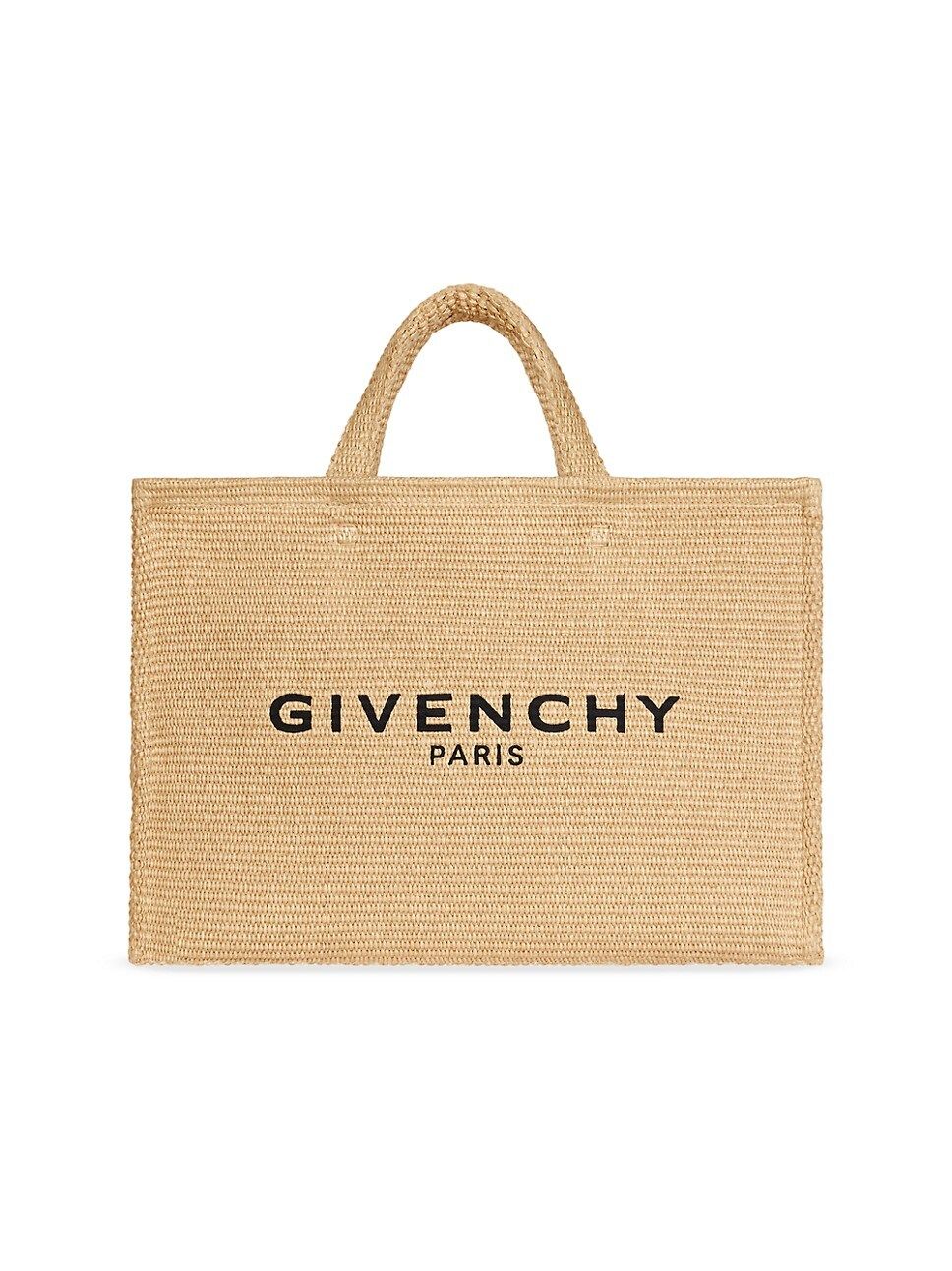 Large G Tote Shopping Bag In Raffia | Saks Fifth Avenue