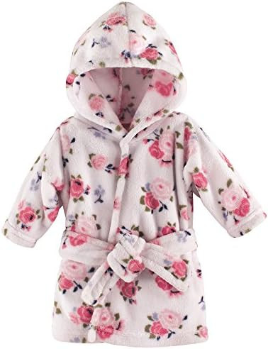 Luvable Friends Unisex Baby Plush Bathrobe, Floral, 0-9M | Amazon (US)