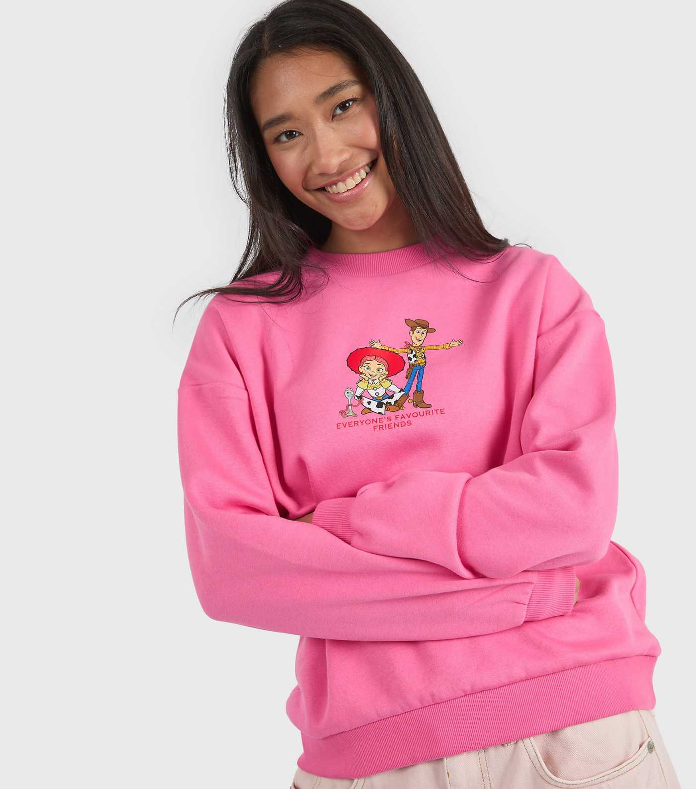 Custard Bright Pink Disney Toy Story Print Sweatshirt | New Look | New Look (UK)
