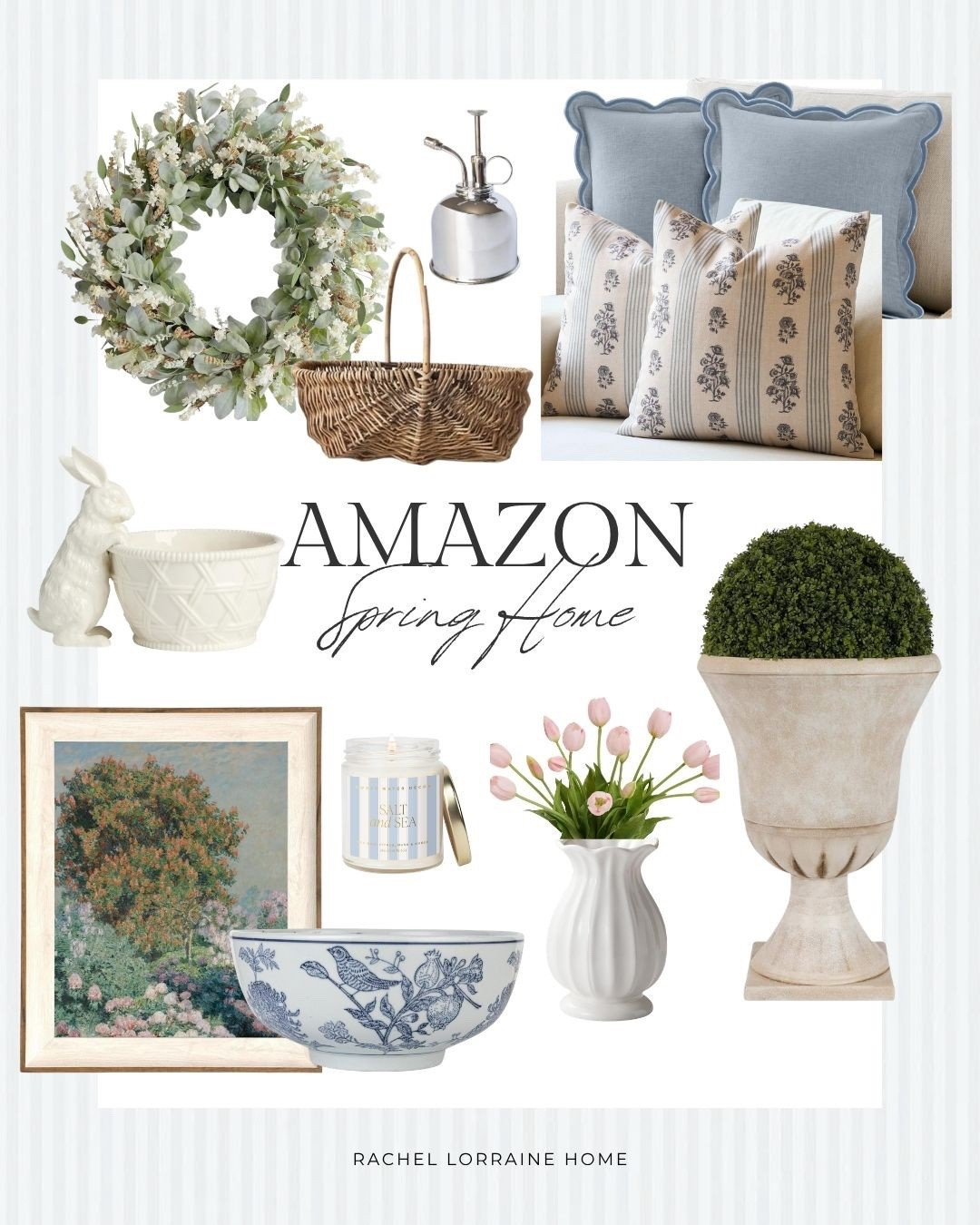 Beautiful and elevated Amazon spring home finds 💙🤍
Swapping out a few things like pillow covers, art, florals, and a few decorative accents can quickly make your home feel fresh for spring.


#LTKHome #LTKSeasonal