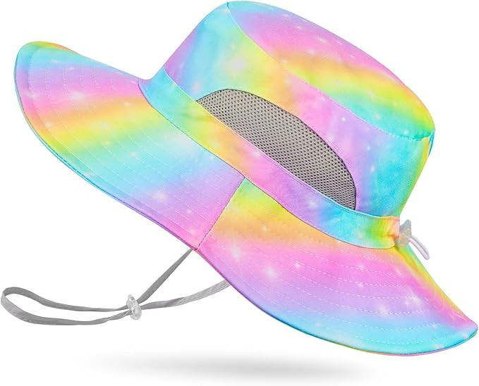 Kids Sun Hat for Girls Mesh Bucket Hat Toddler UV Protection Beach Hat Kids Foldable Fishing Hat ... | Amazon (US)