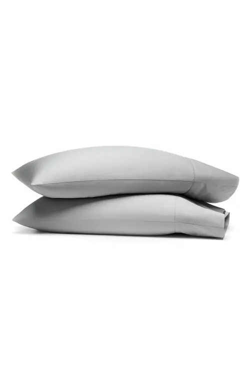 Boll & Branch Set of 2 Percale Hemmed Pillowcases in Shore at Nordstrom, Size Standard | Nordstrom