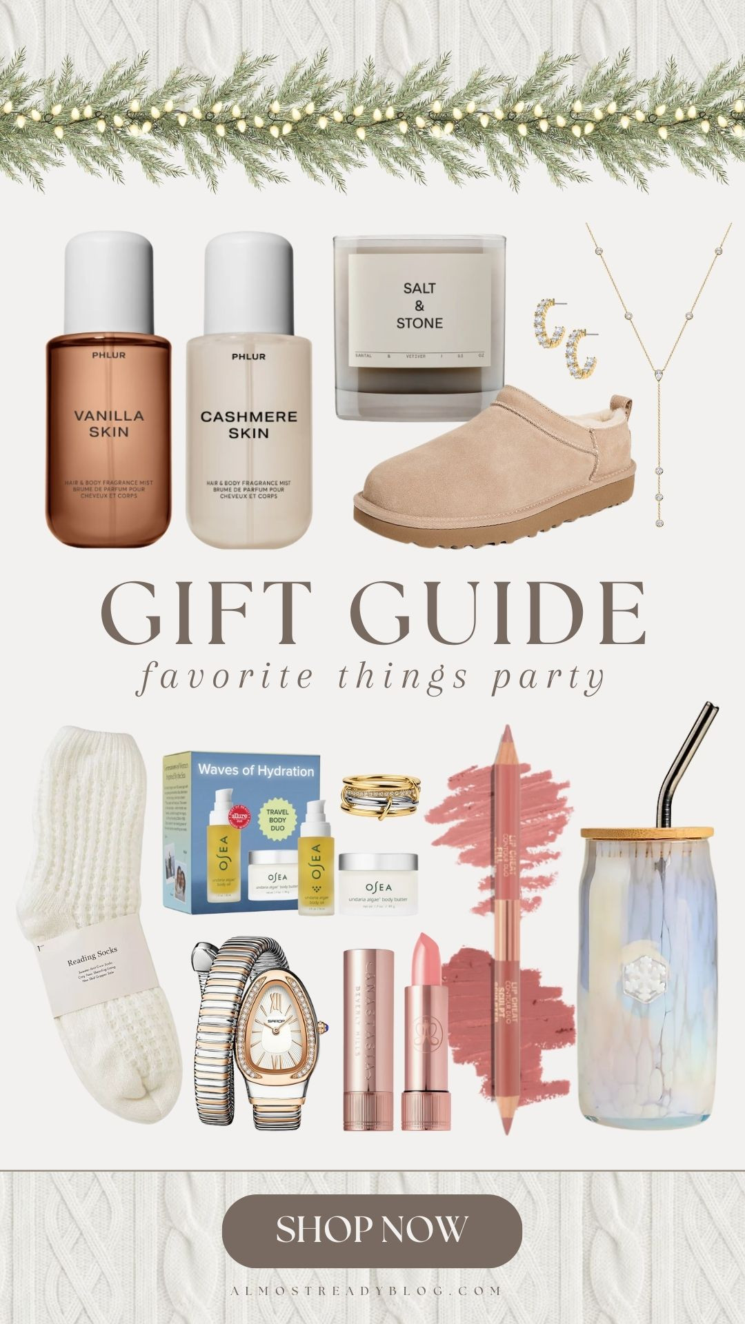 Favorite Things Party Gift Guide!! 🤍

gifts for her, finds under 100, nordstrom, makeup, beauty, anthropologie, salt and stone, electric picks, lip combo, target, amazon, amanda west 

 #LTKGiftGuide #LTKSeasonal #LTKFindsUnder100