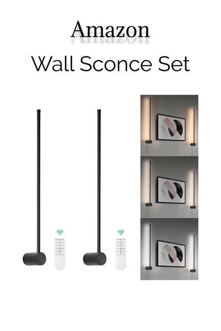 Dimmable Wall Sconce Set of Two 
LED Wall Light with Memory Function,Adjustable color temperature brightness,wall lamp with timer for bedroom, living roomand accent lighting

#LTKstyletip #LTKfindsunder100 #LTKhome