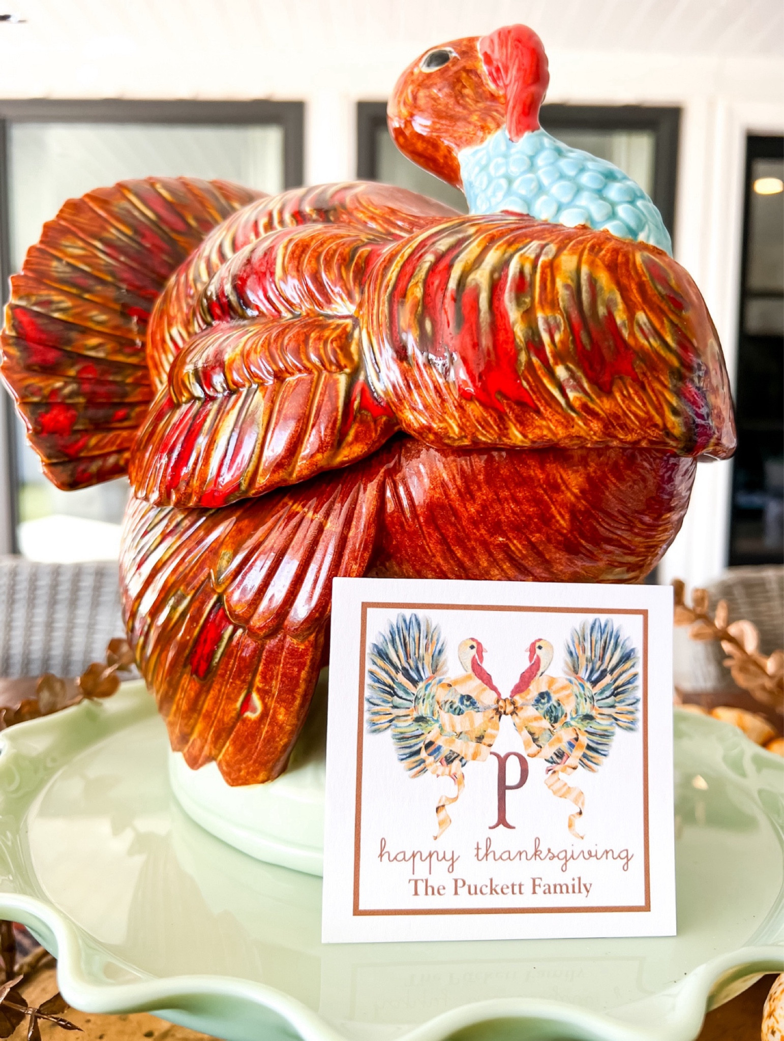 Thanksgiving table decor & custom cards 

#LTKHoliday #LTKSeasonal #LTKHome