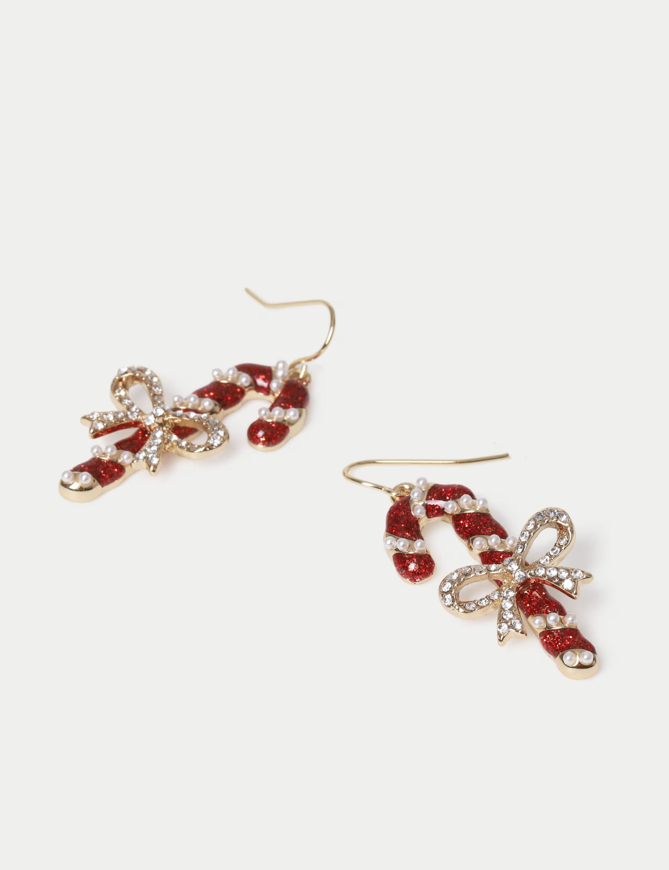 Rhinestone Candy Cane Christmas Earrings | Marks & Spencer (UK)