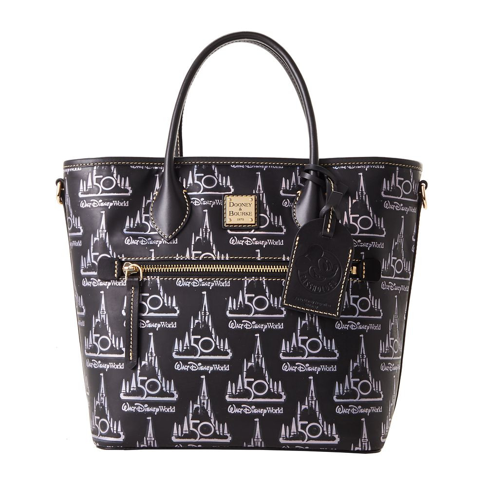 Walt Disney World 50th Anniversary Leather Dooney & Bourke Tote Bag – Annual Passholder | Disney Store