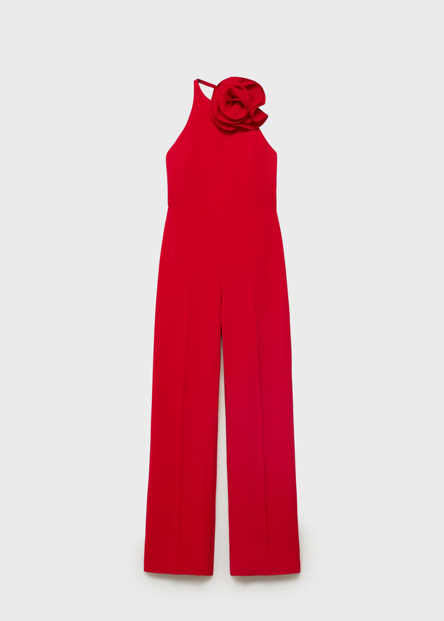Maxi flower halter neck jumpsuit - Women | MANGO USA | Mango (US/MX/AU)