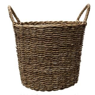 MPG 14.5 in. Dia Seagrass Basket Planter in a Natural Finish with Plastic Liner BT8906 - The Home... | The Home Depot