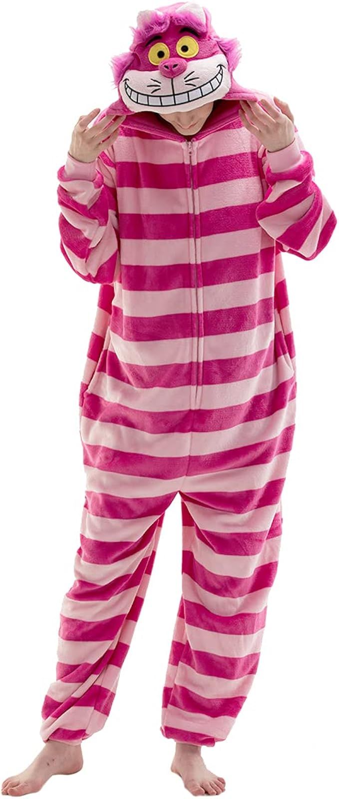 Snug Fit Unisex Adult Onesie Pajamas, Flannel Cosplay Animal One Piece Halloween Costume Sleepwea... | Amazon (US)