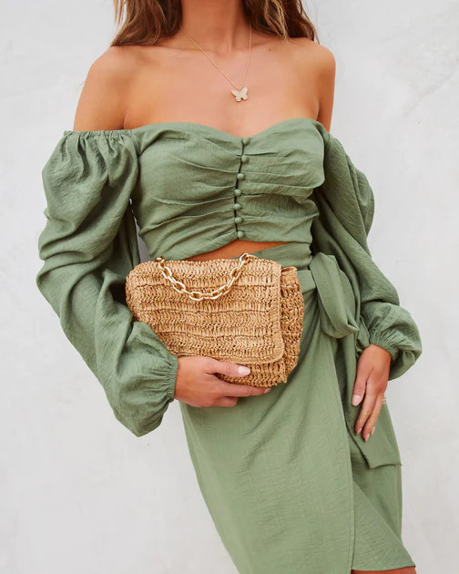 Catalina Straw Crossbody Bag - Natural | VICI
