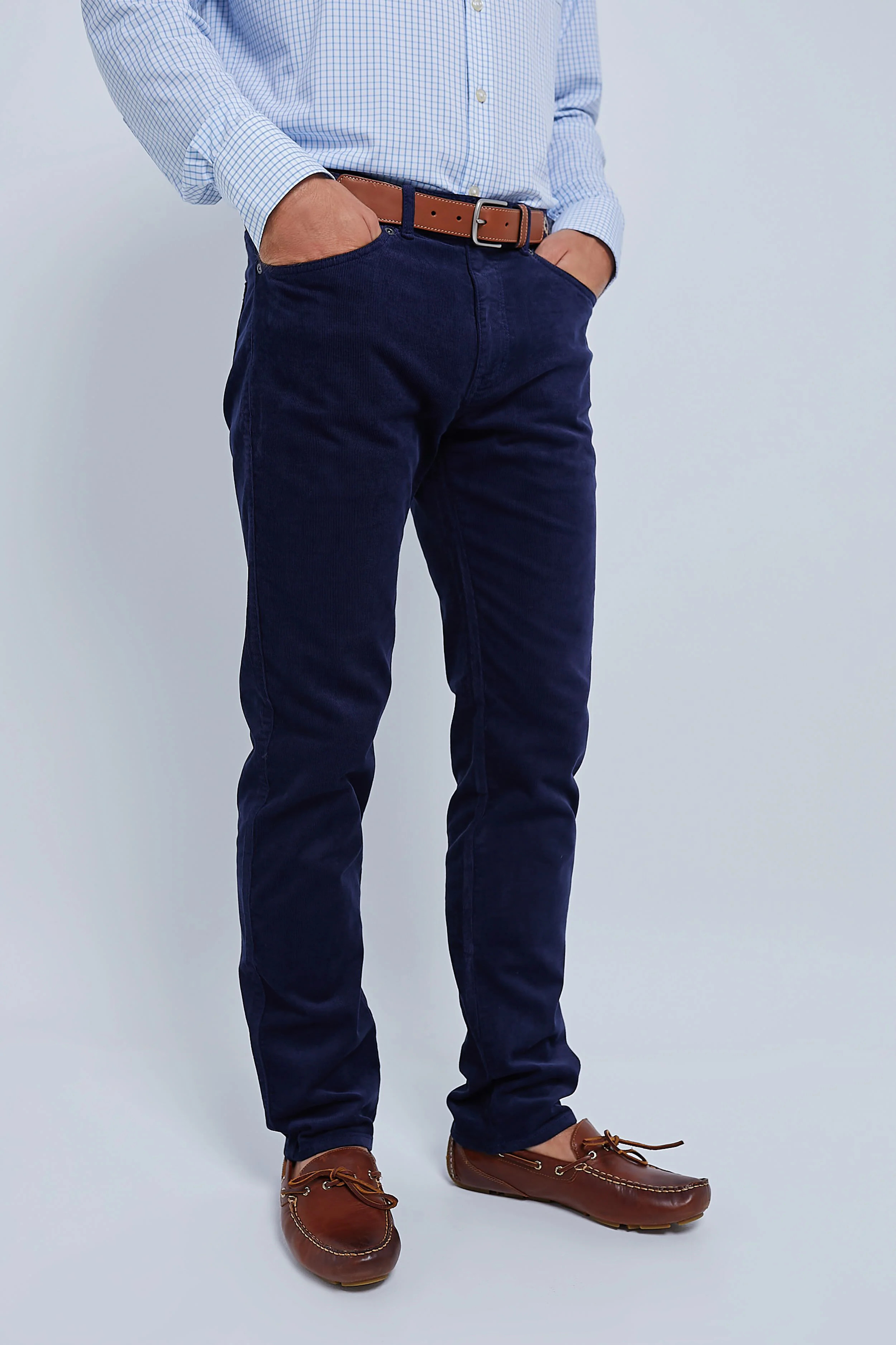 Navy Superior Soft Corduroy Five-Pocket Pant | Tuckernuck (US)
