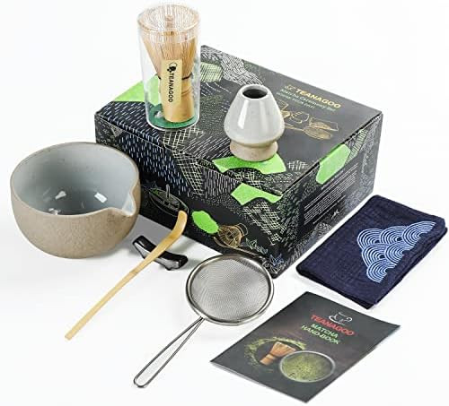 Japanese Tea Set (7pcs) Matcha Whisk Set Matcha Bowl with Pouring Spout Bamboo Matcha Whisk (chas... | Amazon (US)
