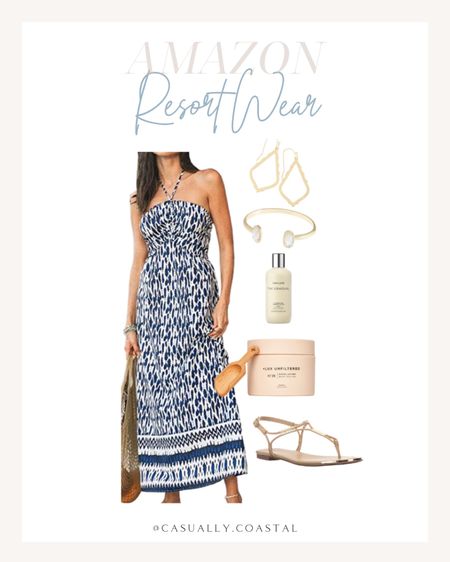 The perfect vacation dress to wear day or night! Exfoliate before you apply this best selling sunless tanner for a pre summer glow!
-
Amazon style, Amazon dress, Amazon sandals, resort wear, vacation style, day to night, nude sandals, neutral sandals, strappy sandals, Dolce Vita, Kendra Scott, cuff bracelet, drop earrings, gold jewelry, sunless tanner, self tanner, exfoliate, body scrub, halter dress, Cupshe, coastal style, vacation outfit, summer style, casually coastal, glow up, #ltkstyle, beach dresses, amazon accessories, tropical vacation dresses

#LTKunder100 #LTKstyletip #LTKFind
