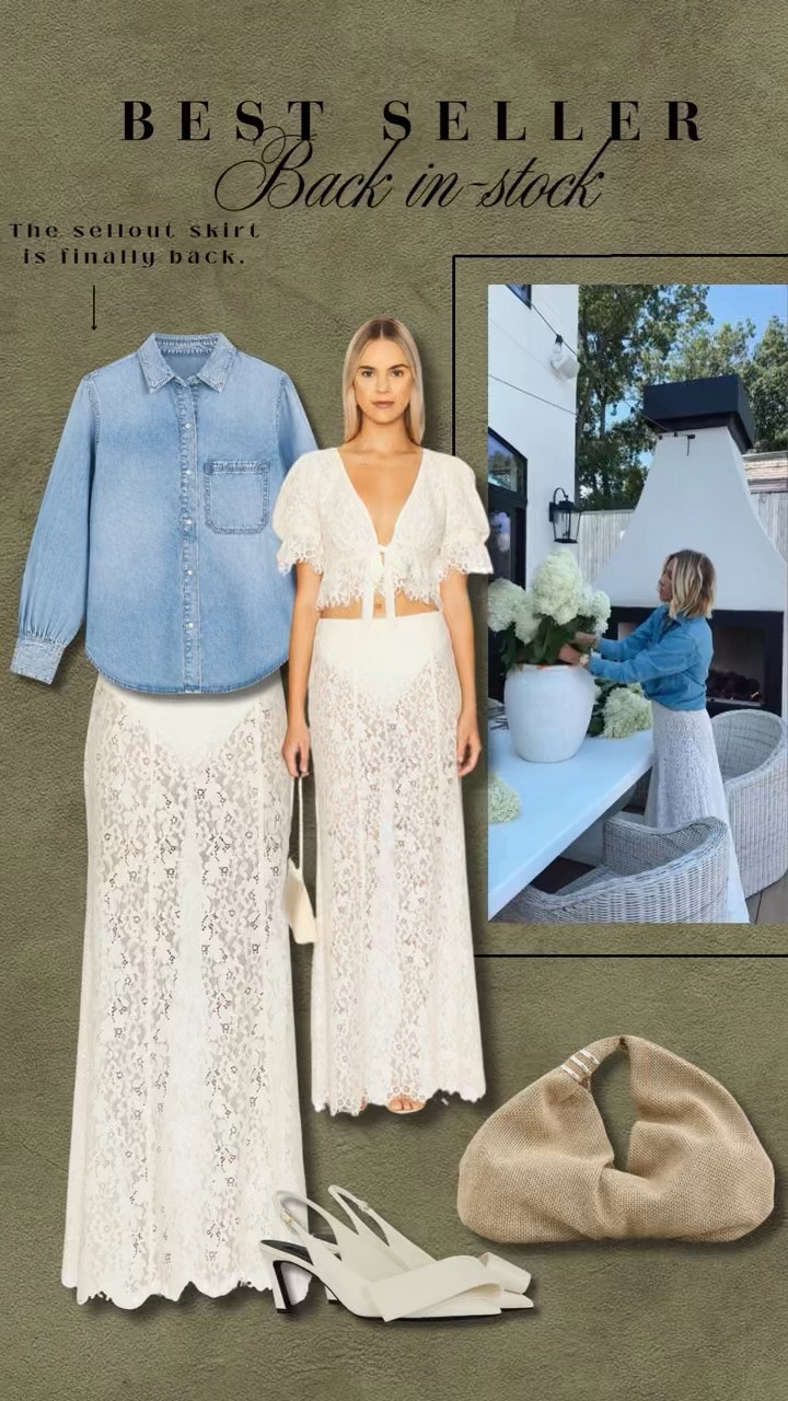 My BEST SELLING lace skirt is back in stock! 🤩

#LTKootd #LTKgrwm #LTKmomlife