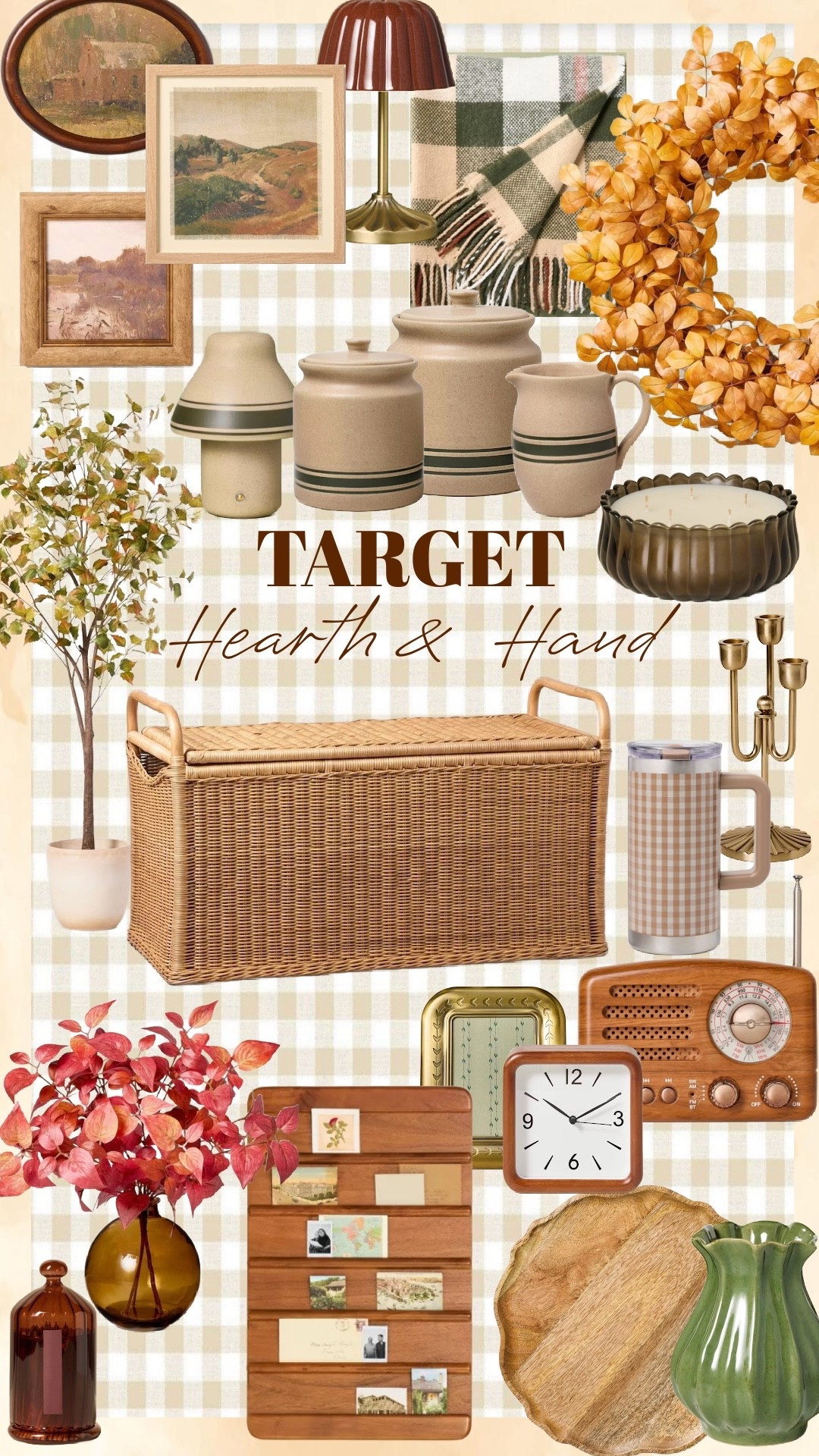 New fall decor finds from Target! Hearth + Hands latest launch 👏🏻👏🏻