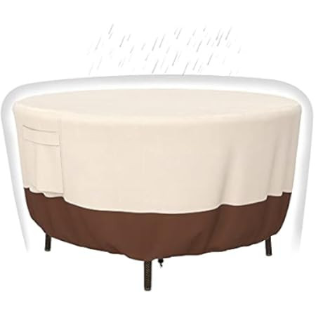 Vailge Round Patio Furniture Covers, 100% Waterproof Outdoor Table Chair Set Covers, Anti-Fading Cov | Amazon (US)