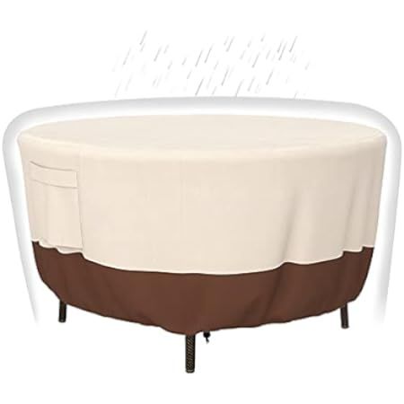 Vailge Round Patio Furniture Covers, 100% Waterproof Outdoor Table Chair Set Covers, Anti-Fading Cov | Amazon (US)