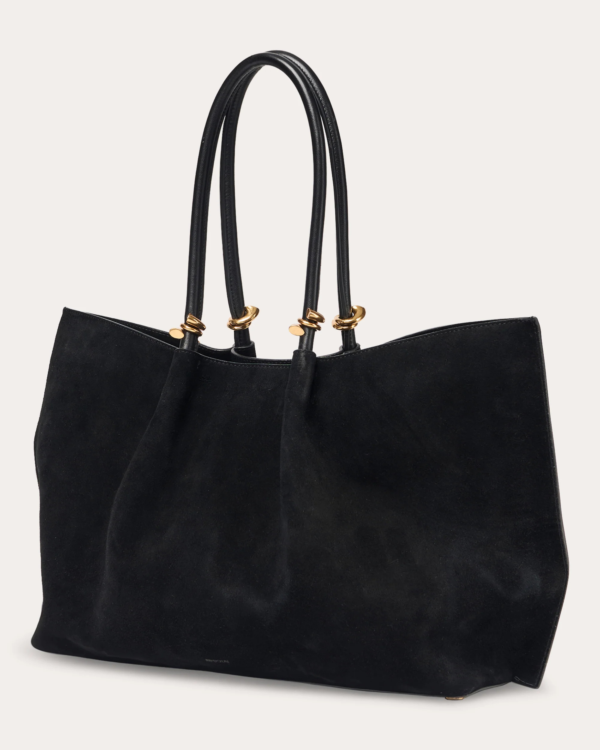 SIMKHAI Women's Devon Suede Tote in Black | Olivela