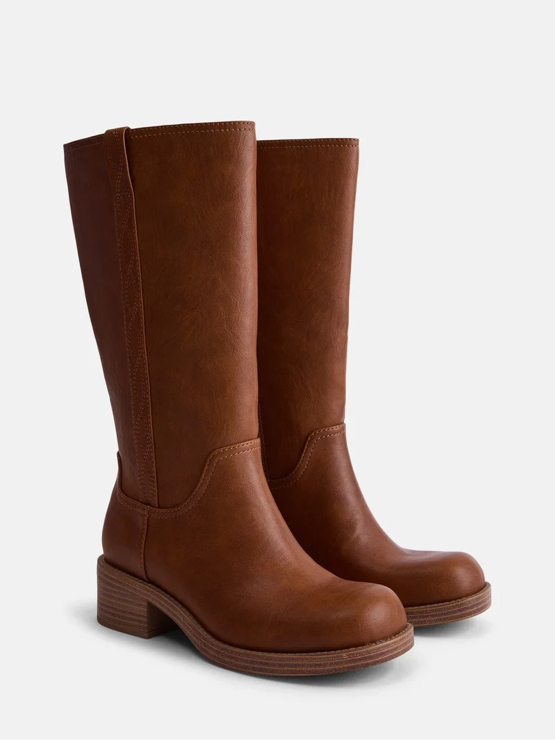 No Boundaries Women's Tall Riding Boot, Wide Width Available | Walmart (US)
