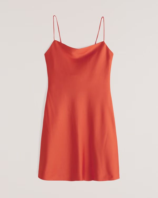 Satin Slip Mini Dress | Abercrombie & Fitch (US)