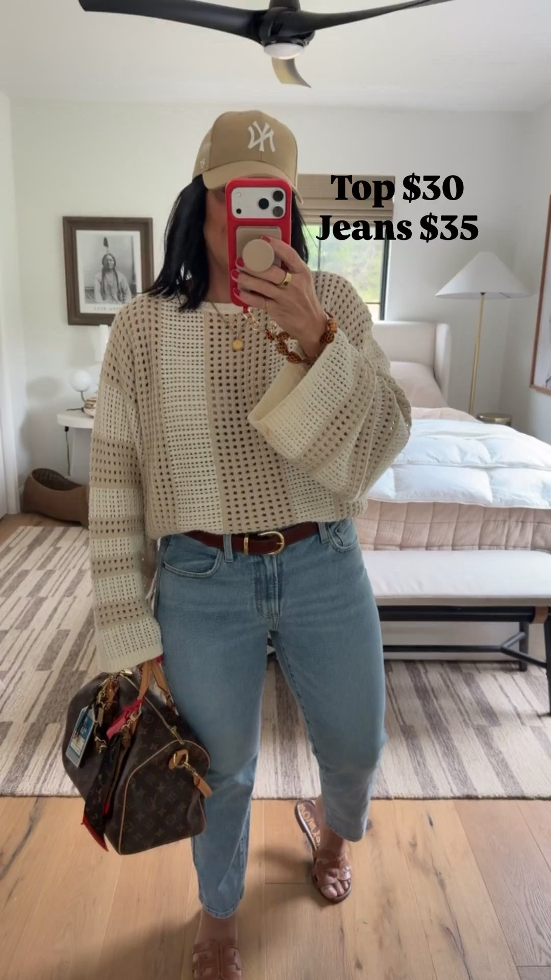 Top size large, medium wash jeans size 10 (they run small so size up if you are between sizes or more curvy), shoes fit tts

#LTKOver40 #LTKMidsize #LTKootd