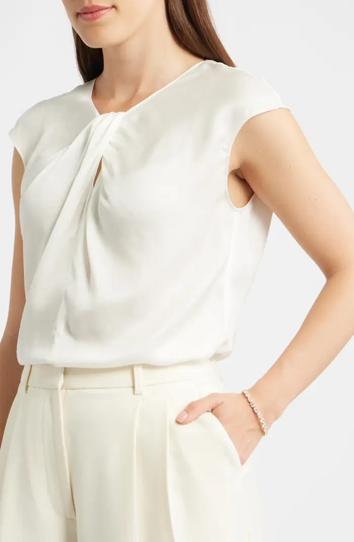 Demi Fine Oval Cut Cubic Zirconia Stretch Bracelet | Nordstrom