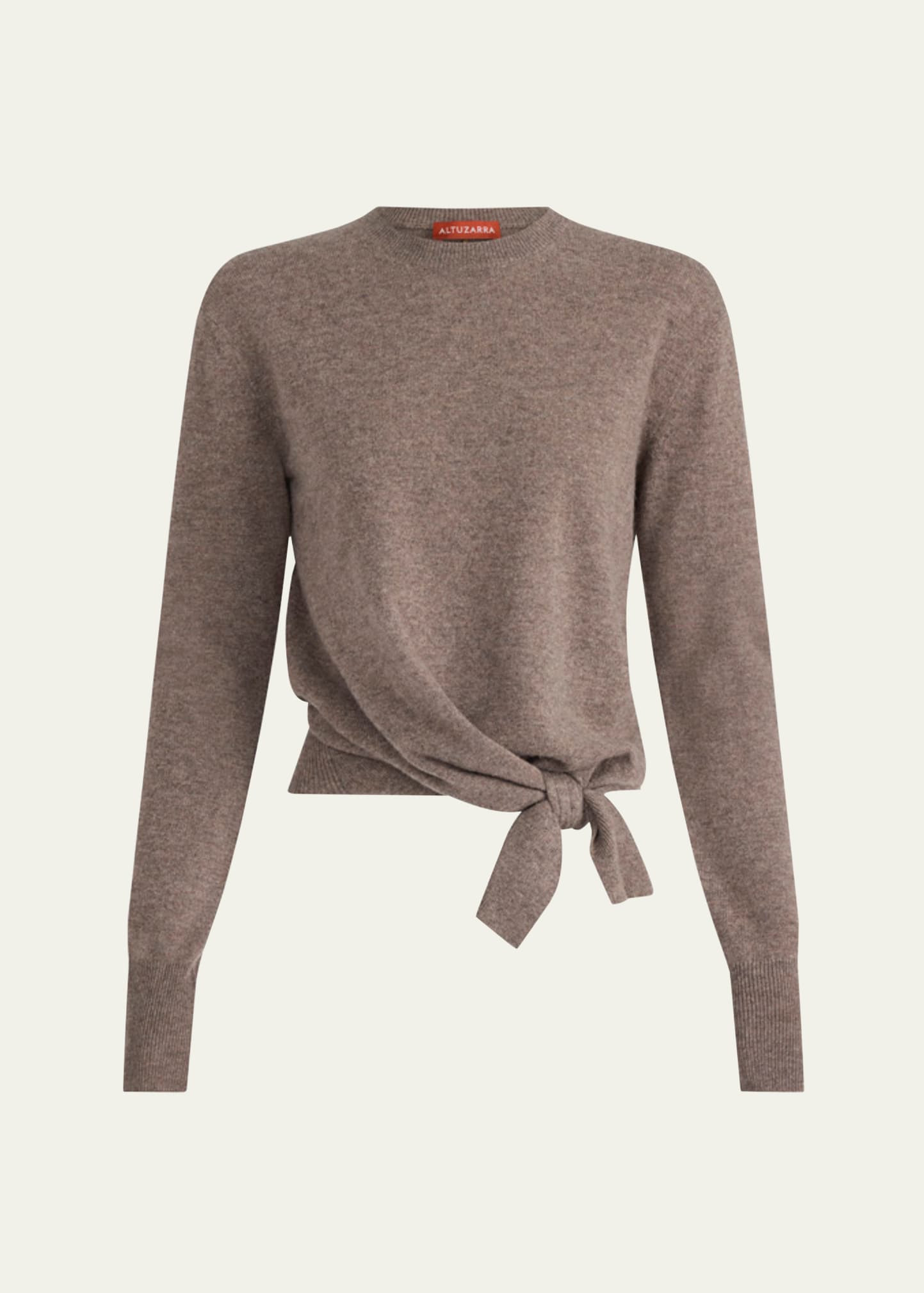 Altuzarra Nalini Knotted Cashmere Crewneck Sweater | Bergdorf Goodman