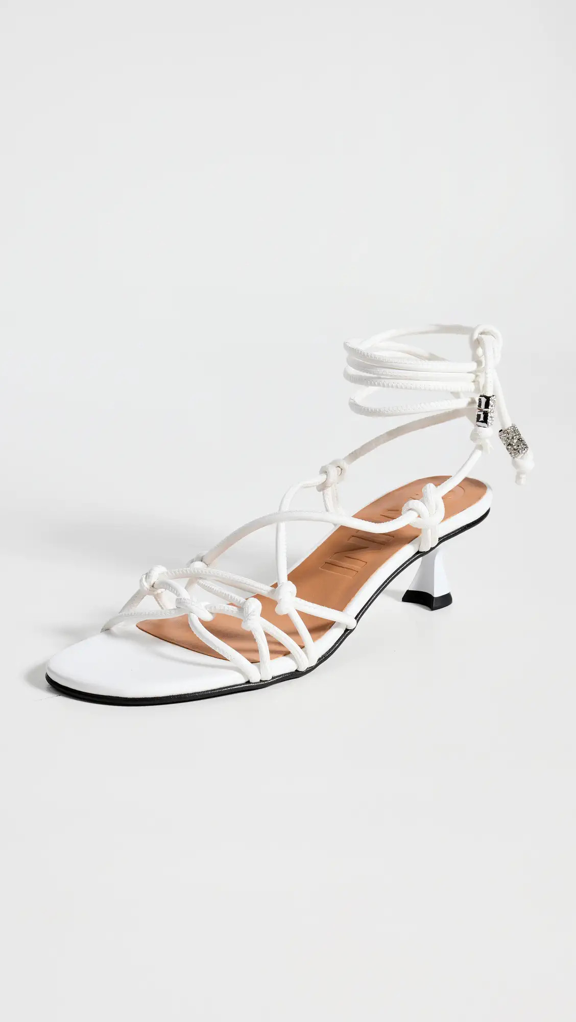 GANNI Knots Kitten Heel Sandals | Shopbop | Shopbop