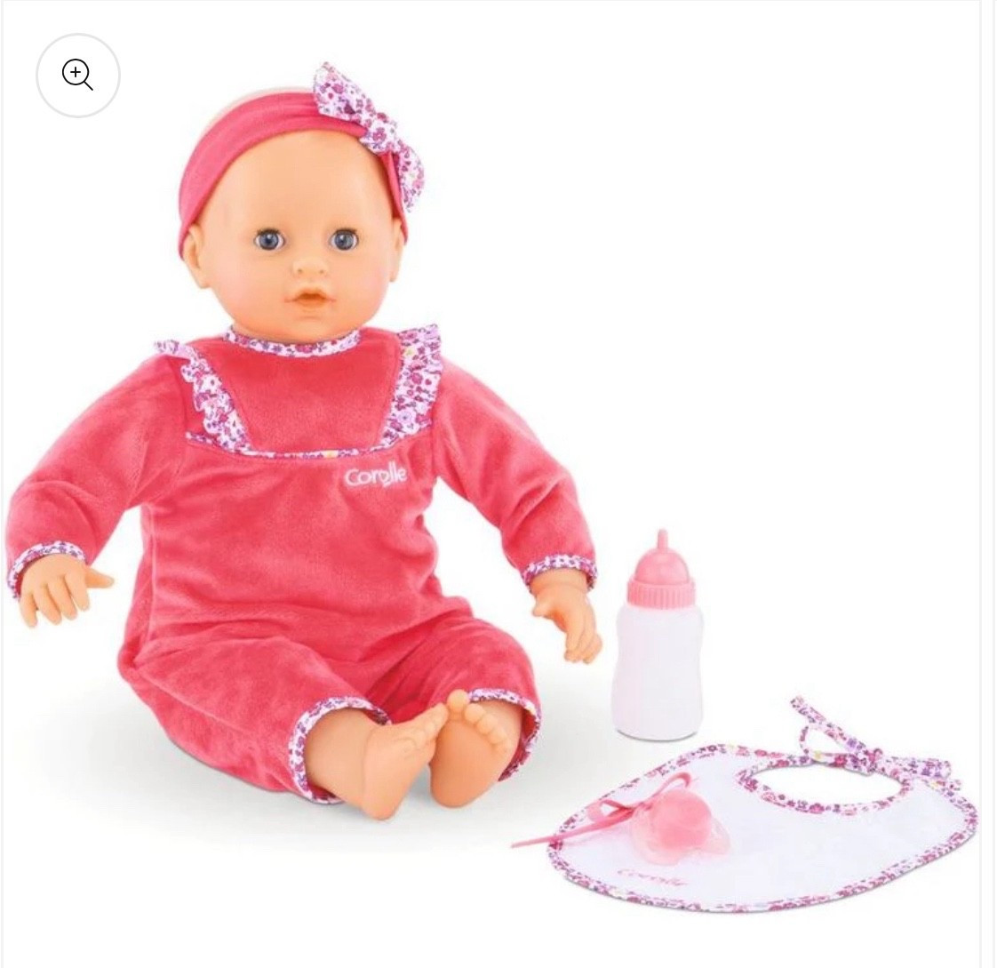When your daughter has a bitty baby, Rosalina doll, multiple corolle dolls & countless other baby dolls, but still only asks for a baby doll for Christmas😅😅 
so excited I found this one AND it’s on sale!!
It laughs, cries, sucks it’s bottle/paci, coos & cheeks even turn red. 

Use CYBER25 for discount. 